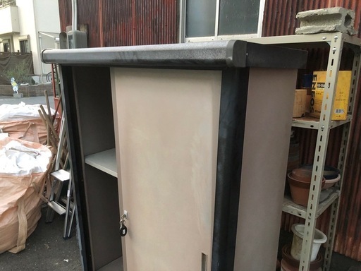 物置 収納庫 スライドドア 鍵付き 120cm×50cm×高さ163cm