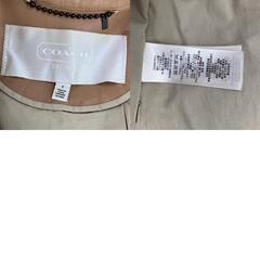 186005 COACH コーチ レザージャケット ベージュ 羊革/コットン [0000000001414]の画像