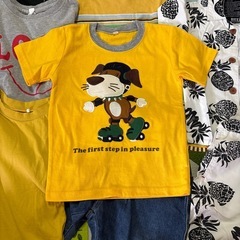 100㎝　男の子服　
セットアップ　デニムの画像