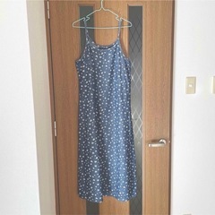Denim camisole one-pieceの画像