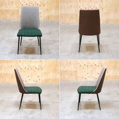 ≪zyt2475ジ限≫ CHERRY 桜屋工業 ダイニングチェア FERNAND/フェルナンド ヘリンボーン/ツイード/アクリル/ウール/合成皮革/おしゃれ/カフェチェア/業務用/中古家具/宮城県仙台市 70926-08の画像