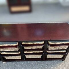 メーカー不明◆6カゴチェスト 収納棚 アジアン 収納 棚の画像