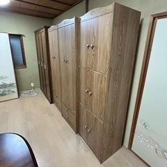 NO.1　木製衣装クローゼット　引き出し2つ付きの画像