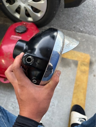 CB250N ヘッドライト