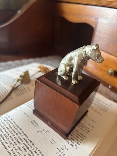 Victor ビクター犬　非売品　ゴールド　希少レア　置き物　昭和レトロ　