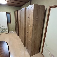 NO.2　木製衣装クローゼット　引き出し2つ付きの画像