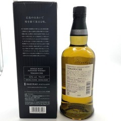 戸河内 シングルモルト Togouchi ジャパニーズ 桜尾蒸留所 700ml 43% 箱なし 未開栓 店頭引取りのみ エルパプラス店 ウイスキー 【中古】 【セレブール福井エルパプラス店】の画像