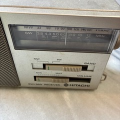 日立 SW/MWアンティークポータブルラジオ WH-887 日本製 の画像