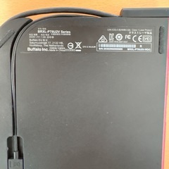 【ジャンク】BUFFALO BRXL-PT6U2V-RDC 外付けBlu-rayレコーダーの画像