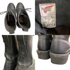 186000 RED WING レッドウィング USA製 エンジニアブーツ ロガーブーツ 2218  26.5 ブラック [0000000001433]の画像