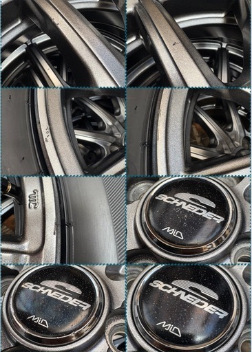 「商談中」㉚155/65R14新品タイヤ4本と中古ホイールとナット付き