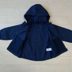 無印良品 キッズ ウインドブレーカー  フード付き ジッパー パーカーの画像
