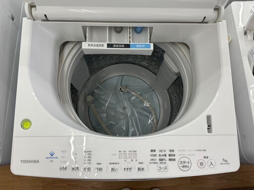 ★リユースのサカイ春日部店★KJ11987 TOSHIBA 洗濯機 AW-7D7(W) 7.0kg 19年製 動作確認／クリーニング済み
