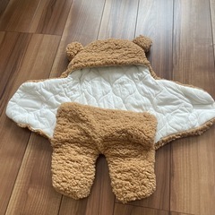 MOONMNくま耳付き もこもこ おくるみ 毛布の画像