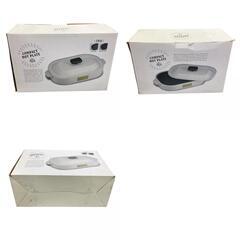 186000 新品未使用 Toffy トフィー コンパクトホットプレート 2WAY K-HP1-AW  アッシュホワイト [0000000001440]の画像