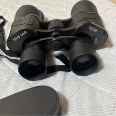 望遠鏡　ケース付き　双眼鏡 ブラックの画像