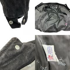 186000 現状品 schott ショット スエード　レザージャケット M size 36 ブラック メンズ [0000000001441]の画像