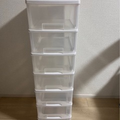 引き出し クリア ホワイトの画像