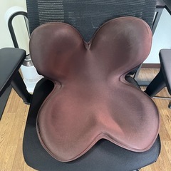 花びら型姿勢矯正クッション ブラウンの画像