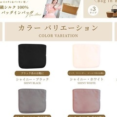 【10/15まで！新品未開封✨】アンテプリマ対応 ポノン バッグインバッグ ミニサイズ シャイニーホワイト の画像