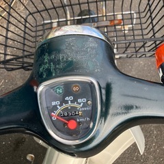 🩷スーパーカブ 50ccキャブ車AA01-11377072緑色メーター28304kmの画像