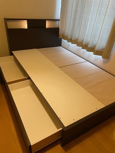 【10/17まで】ニトリ　収納付きベッド　セミダブル