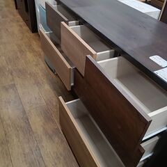 ★リユースのサカイ水戸店★ ニトリ キャビネット ブラウン H76.5×D43×W119.5 クリーニング済み MT5627の画像