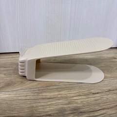 👞収納量が2倍‼︎6足分シューズラック👠靴収納🥿の画像