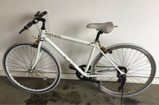 A-152△ v 岐阜発/ L.I.G/ MOVE/ クロスバイク/ 7段変速/ 自転車/ 700×28c/ サドル破れあり/ 走行確認/ 現状品/ R7.6/2 △