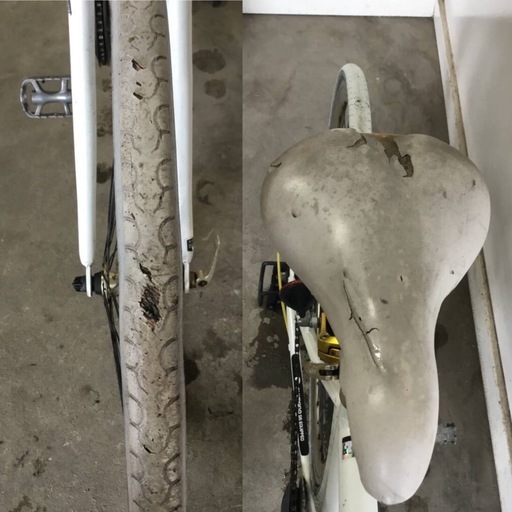 A-152△ v 岐阜発/ L.I.G/ MOVE/ クロスバイク/ 7段変速/ 自転車/ 700×28c/ サドル破れあり/ 走行確認/ 現状品/ R7.6/2 △