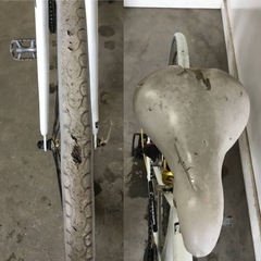 A-152△ v 岐阜発/ L.I.G/ MOVE/ クロスバイク/ 7段変速/ 自転車/ 700×28c/ サドル破れあり/ 走行確認/ 現状品/ R7.6/2 △の画像