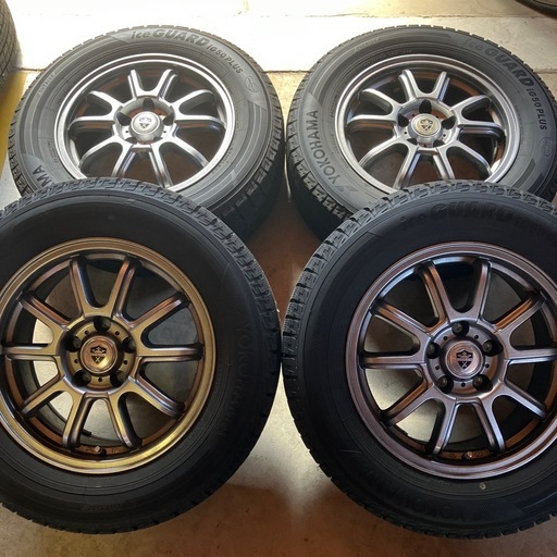 215/65-16｜2020年製｜ﾖｺﾊﾏ｜ｽﾀｯﾄﾞﾚｽﾀｲﾔ｜ｱﾙﾐﾎｲｰﾙ付｜4本ｾｯﾄ｜溝あり