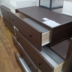 ★リユースのサカイ水戸店★  チェスト ダークブラウン H87×D41.5×W88.5～143 クリーニング済み MT5628の画像