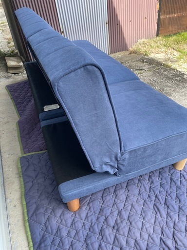 美品　2人がけソファ　オットマン機能付き　ベルーナ