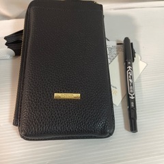 トートバッグ SOEUR/レザーポシェットスマホミニショルダー　本体:牛革　裏地:ポリエステルの画像