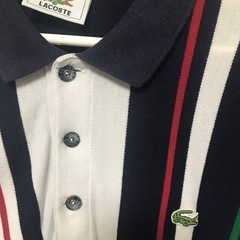■LACOSTE■ストライプ ポロシャツ■サイズ8の画像