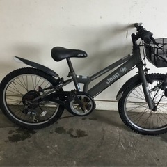 A-154△ v 岐阜発/ Jeep/ ジープ/ 子供用自転車/ 20インチ/ 6段変速/ 走行確認/ サドル破れあり/ 現状品/ R7.9/10 △の画像