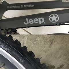 A-154△ v 岐阜発/ Jeep/ ジープ/ 子供用自転車/ 20インチ/ 6段変速/ 走行確認/ サドル破れあり/ 現状品/ R7.9/10 △の画像