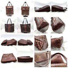 【❗️✨限定お得セット✨❗️】✨Bag Liore✨パイソン調バッグ👜2個セットの画像