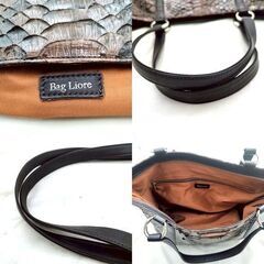 【❗️✨限定お得セット✨❗️】✨Bag Liore✨パイソン調バッグ👜2個セットの画像
