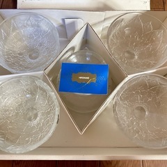 ガラス　デザートカップ　HOYA ホヤクリスタルの画像