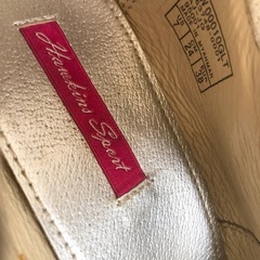 【中古品】Hawkins Sport ホーキンスポーツ ウエッジソールパンプス レディース 24cm シルバー ラメ 靴の画像