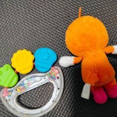 カラフルラトル ベビートイ ガラガラ 知育玩具 ぬいぐるみ アンパンマンの画像
