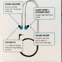 SHURE　カナル型　高遮音イヤホン（有線タイプ）SE215SPE-A　トススルーセントブルー　未使用　送料が高いので取りにこれる方限定の画像