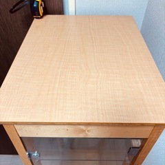 木枠ガラスショーケース棚の画像