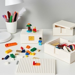 【廃盤品】IKEA BYGGLEK イケア ビッグレク レゴ L S 4個セットの画像