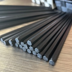 すべらない黒い箸 40膳とバスケットセットの画像