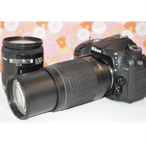 美品❤ニコン Nikon D7100❤スマホ転送❤ダブルレンズ❤本格一眼❤高性能