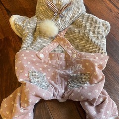 試着のみ　ペット　冬用　ロンパースの画像