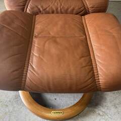 EKORNES エコーネス ストレスレス  Sサイズ リクライニングチェア 本革 オットマン付 Usedの画像